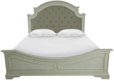 HAVEN WHITE QUEEN UPHOLSTERED BED