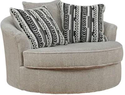 CALNITA SISAL OVERSIZED SWIVEL CHAIR