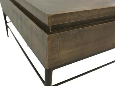 IRON & WOOD COCKTAIL TABLE