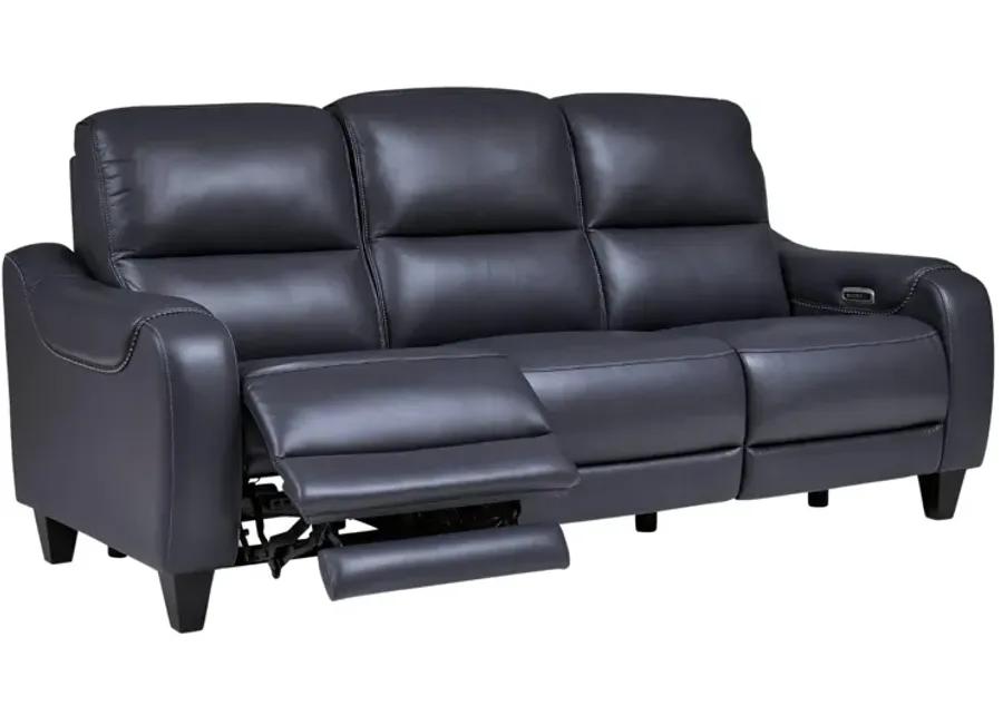 MERCOMATIC OCEAN LEATHER 2P POWER RECLINING SOFA