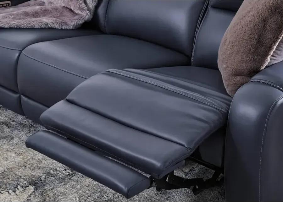 MERCOMATIC OCEAN LEATHER 2P POWER RECLINING SOFA