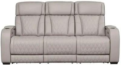 BOYINGTON GRAY P3 POWER SOFA WITH MASSAGE, HEAT, AND LED LIGHTING