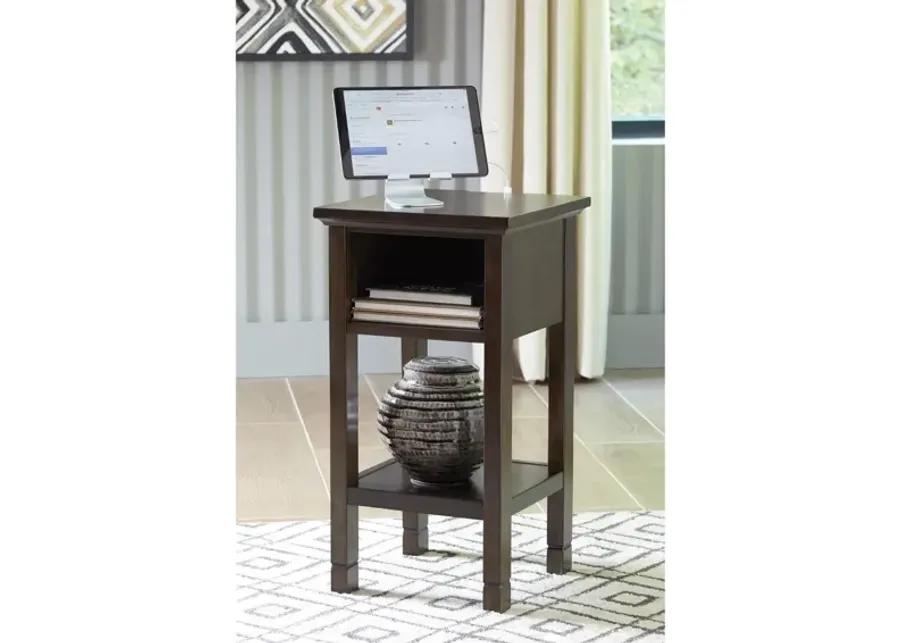 MARNVILLE DARK BROWN ACCENT TABLE