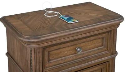 MALLORY LIGHT OAK NIGHTSTAND