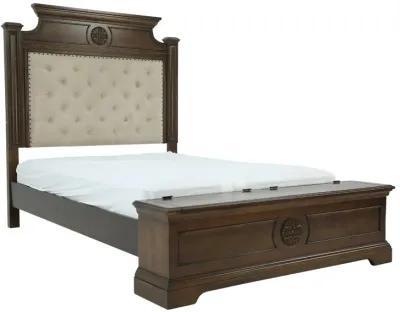 AMBER UPHOLSTERED KING STORAGE BED