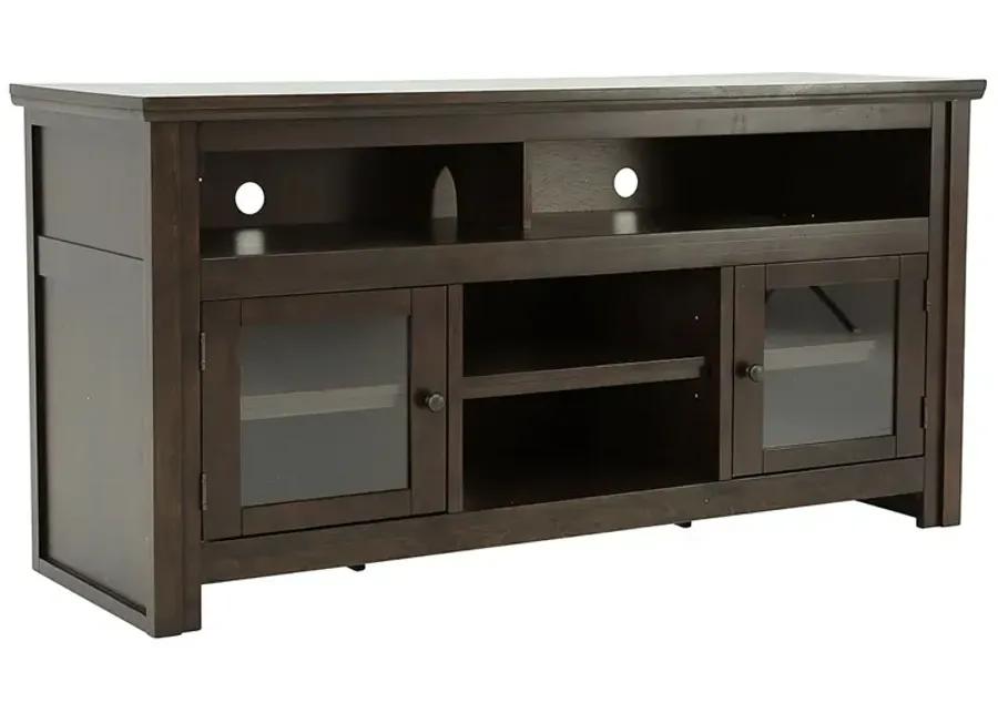 HARPAN REDDISH BROWN LARGE TV STAND