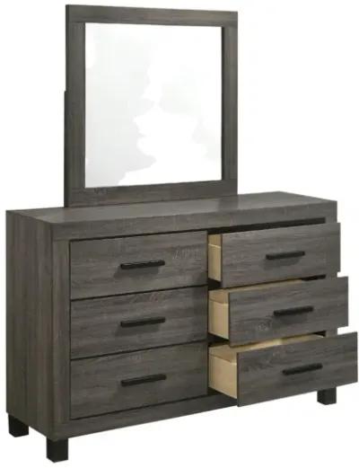 AMELIE GREY DRESSER AND MIRROR