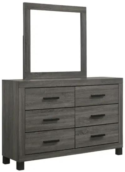 AMELIE GREY DRESSER AND MIRROR