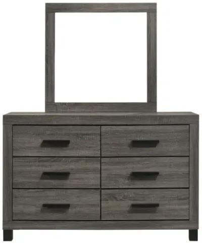 AMELIE GREY DRESSER AND MIRROR