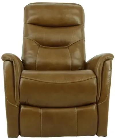 ANTONIO BUCKSKIN LEATHER POWER SWIVEL RECLINER