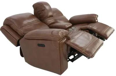 FENWICK POWER SADDLE RECLINING LOVESEAT WITH CONSOLE P2