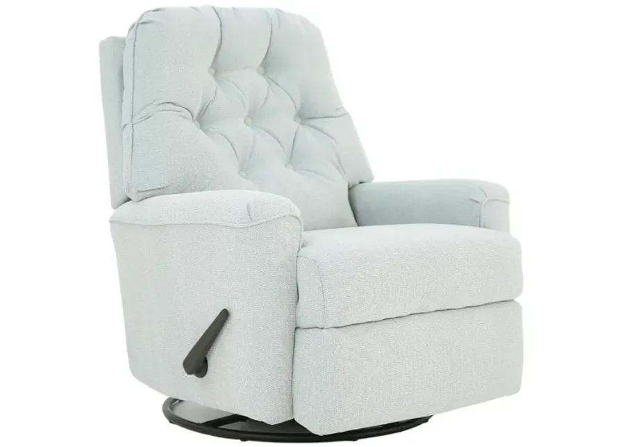 CARA POWDER BLUE SWIVEL GLIDER RECLINER