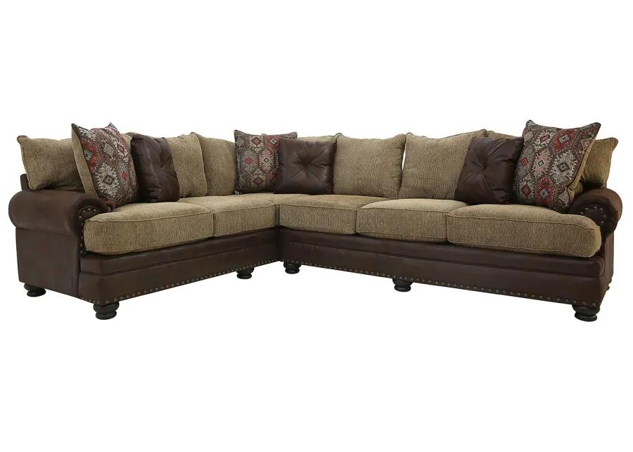 DARIUS CHOCOLATE 2 PIECE SECTIONAL