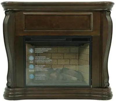 JAYDEN CHERRY FIREPLACE WITH INSERT