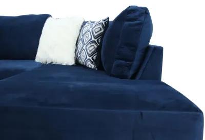 BRODIE GROOVY NAVY 2 PIECE SECTIONAL