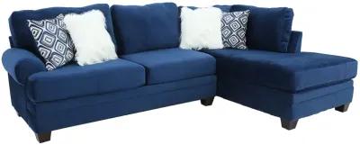 BRODIE GROOVY NAVY 2 PIECE SECTIONAL