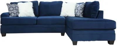 BRODIE GROOVY NAVY 2 PIECE SECTIONAL