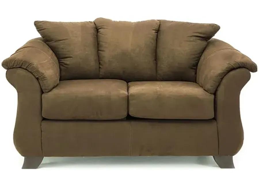 HANNAH CHOCOLATE LOVESEAT