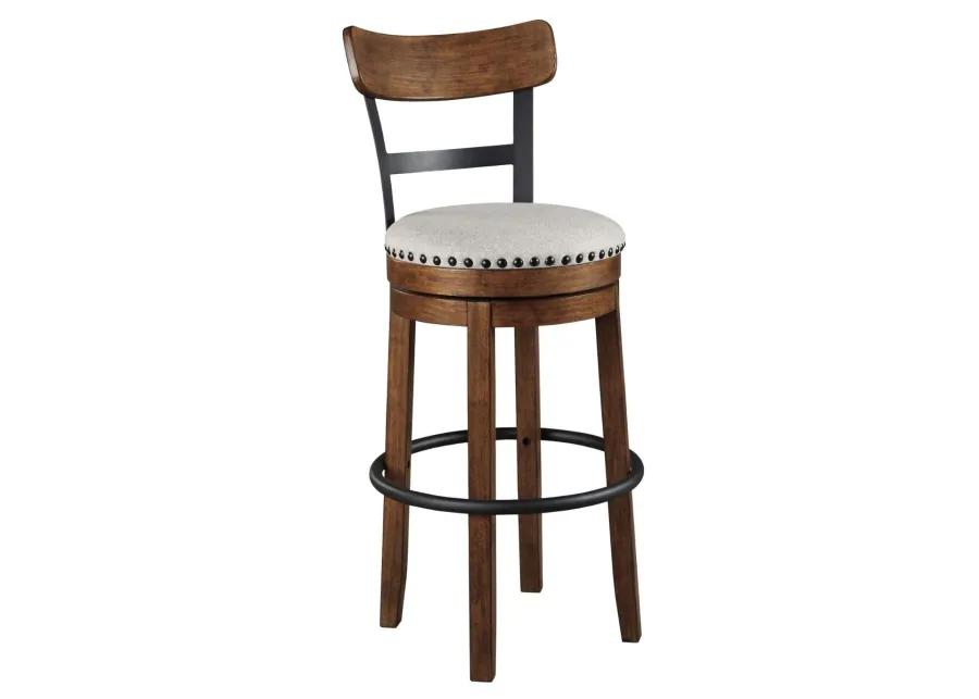 VALEBECK 30" BROWN SWIVEL BARSTOOL