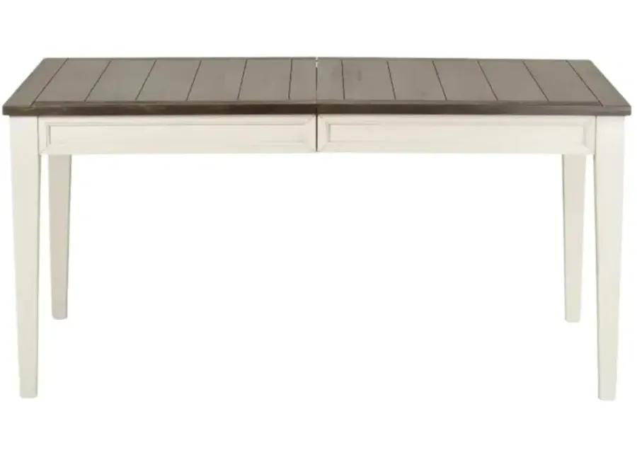 CAYLA TWO-TONE EXTENDABLE DINING TABLE