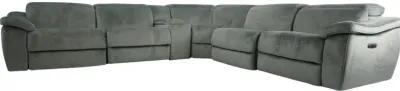 MAITLAND PEWTER 7 PIECE 2P POWER ZERO G SECTIONAL