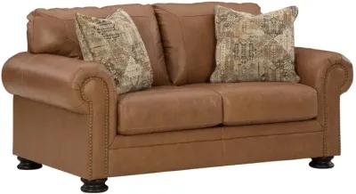 CARIANNA CARAMEL LEATHER LOVESEAT