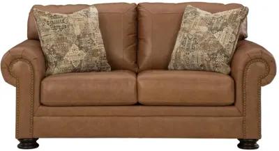 CARIANNA CARAMEL LEATHER LOVESEAT