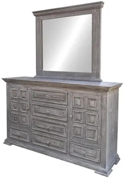 TERRA GRAY DRESSER AND MIRROR