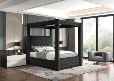 ANNABELLE BLACK CANOPY KING BED