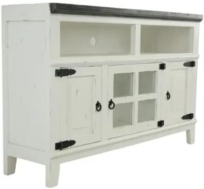 LAWMAN WHITE/WEATHERED 50" MEDIA CONSOLE