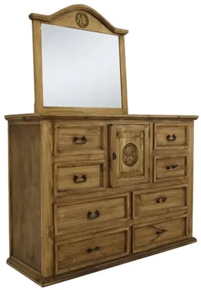 MANSION TEXAS STAR DRESSER AND MIRROR