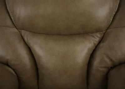 MUSTANG STONE LEATHER ROCKER RECLINER