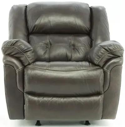 HUDSON CHOCOLATE LEATHER ROCKER RECLINER