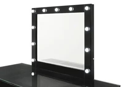 AVERY BLACK VANITY WITH LED MIRROR