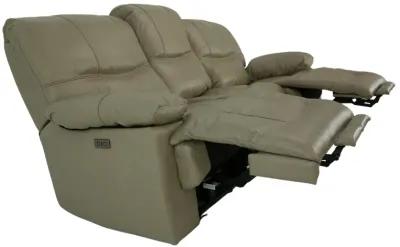 ODESSA TAUPE LEATHER 1P POWER ZERO GRAVITY RECLINING SOFA