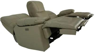 ODESSA TAUPE LEATHER 1P POWER ZERO GRAVITY RECLINING SOFA