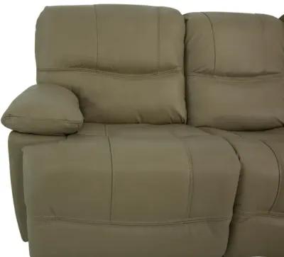 ODESSA TAUPE LEATHER 1P POWER ZERO GRAVITY RECLINING SOFA