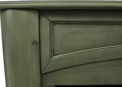 MILAN GRAY FIREPLACE WITH INSERT