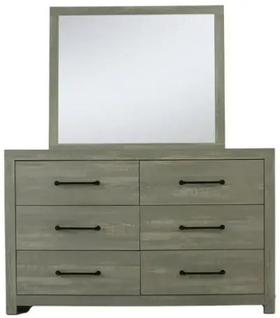 AMESBURY DRESSER AND MIRROR