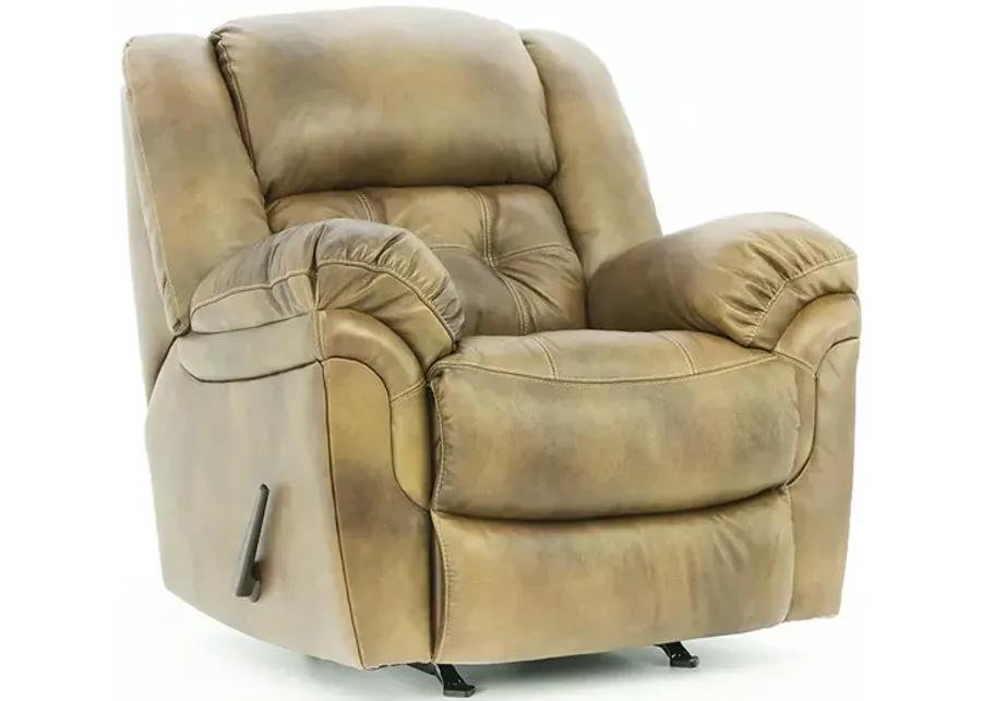 HUDSON SADDLE LEATHER ROCKER RECLINER