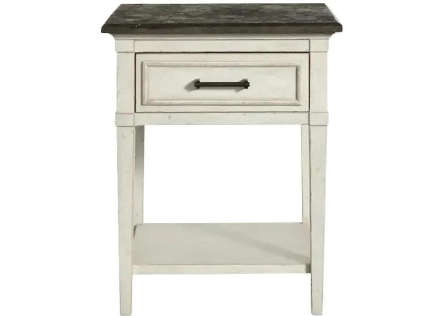 BELLA COTTAGE STONE TOP NIGHT TABLE