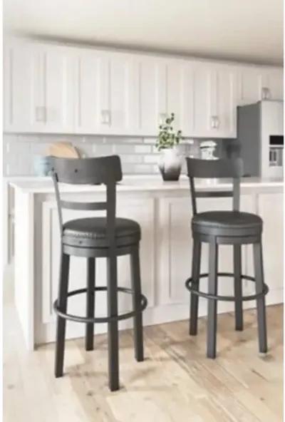 VALEBECK BLACK 30" SWIVEL BARSTOOL