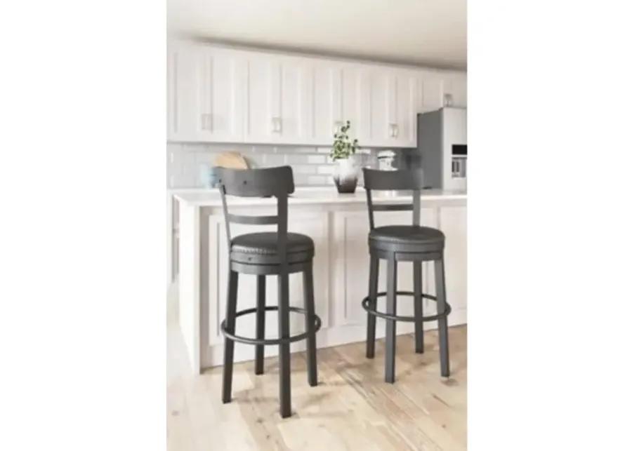 VALEBECK BLACK 30" SWIVEL BARSTOOL