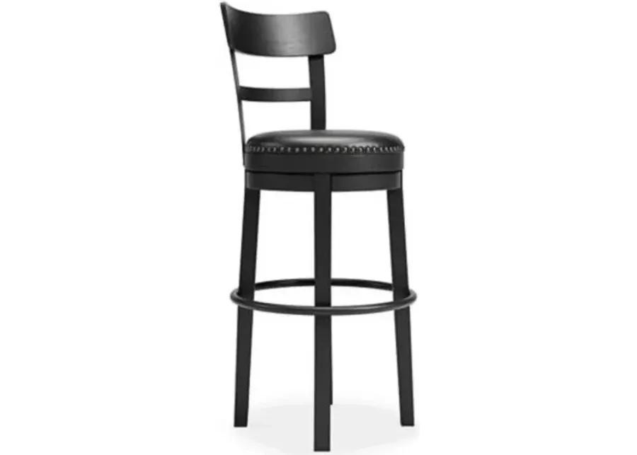 VALEBECK BLACK 30" SWIVEL BARSTOOL