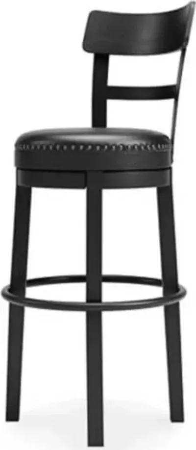 VALEBECK BLACK 30" SWIVEL BARSTOOL