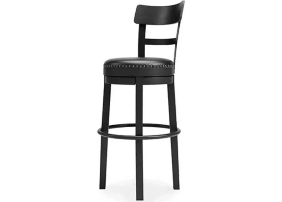 VALEBECK BLACK 30" SWIVEL BARSTOOL