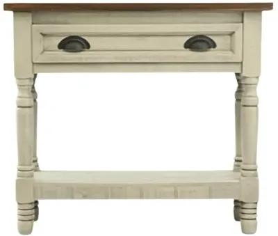 LENORA GRAY/TOBACCO ACCENT TABLE