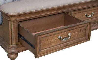 MALLORY LIGHT OAK QUEEN BED