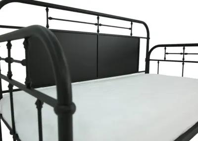 JOLENE VINTAGE BLACK DAYBED WITH TRUNDLE