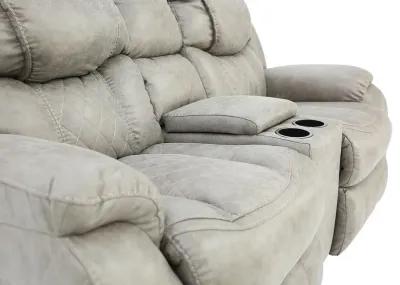 CASON MUSHROOM RECLINING LOVESEAT WITH CONSOLE